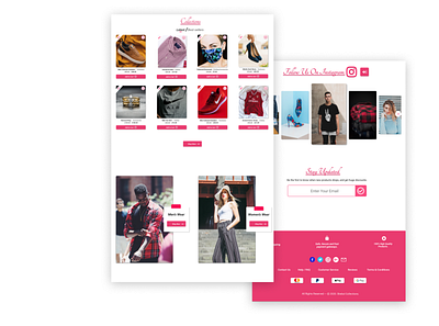 Shebol Collections Landing Page Contents branding design illustration ui ux web website