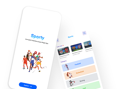 Sporty: A sport live streaming App