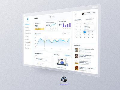 Educational Dashboard app branding design ui ux web website