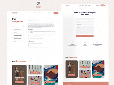 Dreams and Degrees Programs page app branding design illustration logo ui ux vector web website