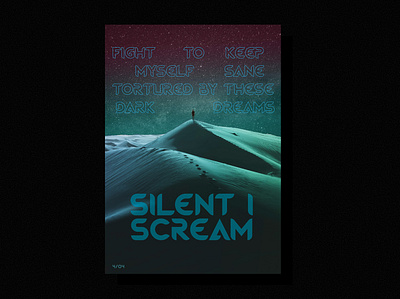 Silent I Scream | Poster design graphicdesign poster