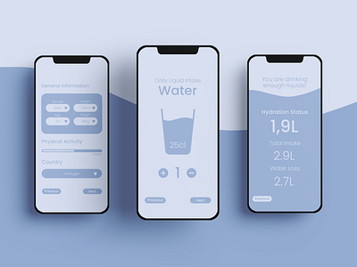 Daily UI :: 004 | Hydration Calculator