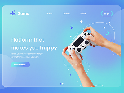 Game portal landing page