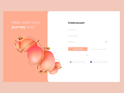 Sign Up Form account create createaccount daily design form illustration new newaccount page register sign signin signup ui up