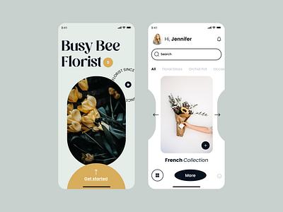 Flowers Shop Concept App appdesign creative design e commerce figma flowers flowersshop shop ui uidesigner uxdesigner