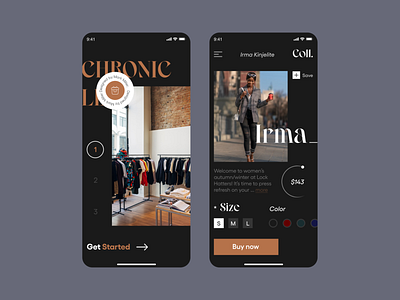 Clothing Shop App Design Concept