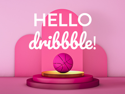 Hello Dribbble! 3d 3d art 3d artist cinema4d design first shot firstshot hello hello dribbble hellodribbble set design