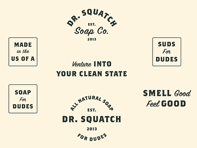 Dr. Squatch Type Assets branddesign branddesigner branding typography