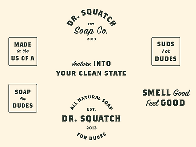 Dr. Squatch Type Assets