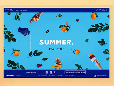 Summer  - landing page