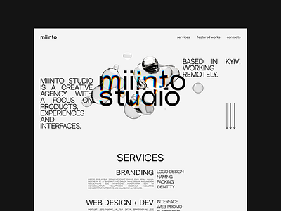 Digital Agency Website Design agency brutal brutalism digital landing minimal site studio ui ux web