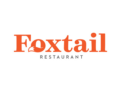 Foxtail Restaurant fox logo restaurant tail