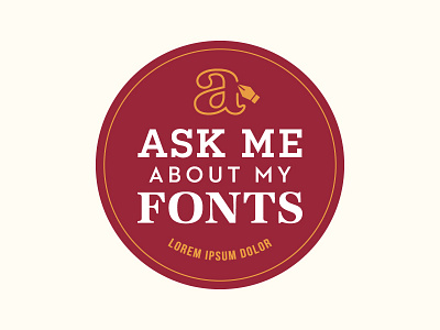 'Ask Me' Button ask me button fonts lorem ipsum typograhpy