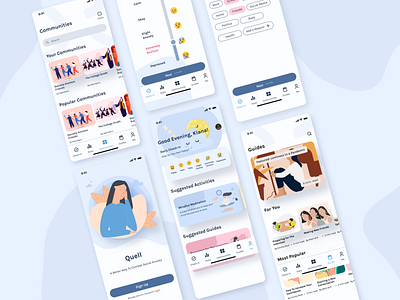 Quell-Social Anxiety App mobile ui ui design uxdesign