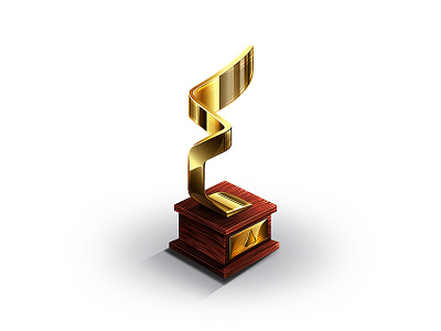 Frebby Trophy ai gold illustration trophy