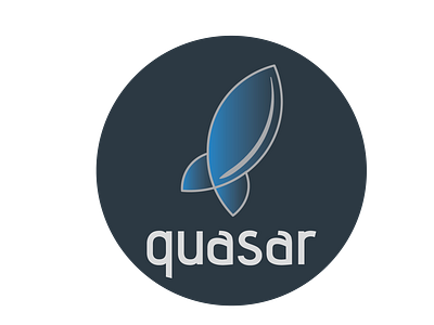 Daily Logo Challenge - Day 1 blue daily logo daily logo design dailylogo dailylogochallenge design illustration logo logo design quasar rocket rocket logo vector