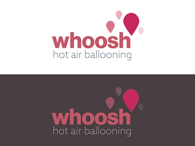 Day 2 Logo Design Challenge: Whoosh air air balloon dailylogochallenge hot illustration logo pink pink logo simple whoosh