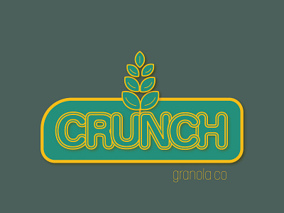 Daily Logo Challenge: Day 21 | Crunch air badge blue blues branding crunch daily logo daily logo design dailylogo dailylogochallenge design granola illustration logo teal wheat yellow