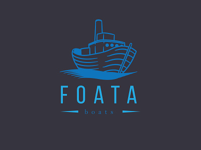 Daily Logo Challenge: Day 23 | Foata air blue boat boat logo boating branding daily logo daily logo design dailylogo dailylogochallenge design foata illustration logo