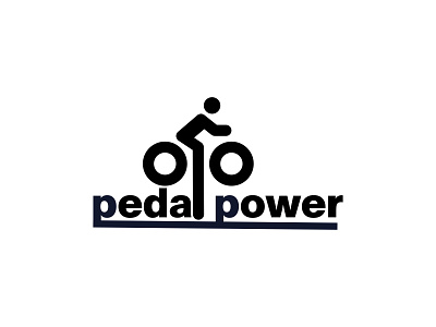 Daily Logo Challenge: Day 24| Pedal Power bicycle bicycles bicycling bike bike shop blue branding daily logo daily logo design dailylogo dailylogochallenge design illustration pedal power