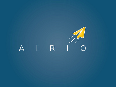 Daily Logo Challenge: Day 26 | Airio aeroplane airio blue branding daily logo daily logo design dailylogo dailylogochallenge day 26 design illustration logo paprer plane