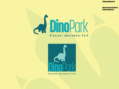 Daily Logo Challenge: Day 35 | Dino Park amusment park big ferns branding daily logo daily logo design dailylogo dailylogochallenge design dino dino park dinosaur dinosaurus footprint harris robert illustration logo prehistoric prehistoric world yellow