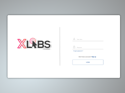 XLabs - Login login login page sign in uiux webapp