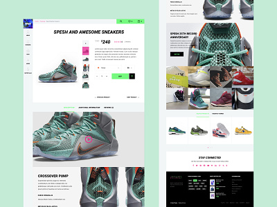 Product page Spesh website eCommerce