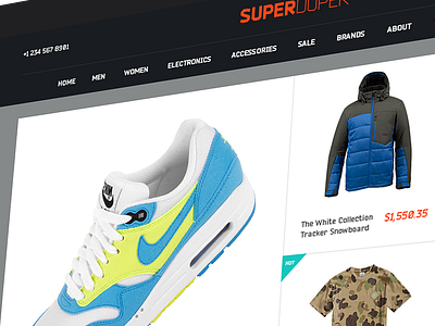 Super Duper, amazing big theme (150 psd) 150psd blog duper hezy hezytheme magento portfolio psd shop store super superduper