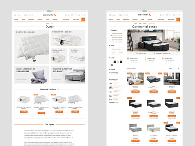 Category and catalog pages for Bedre Nætter / Magento 2