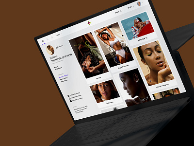 Portfolio page / Profile page / Lenspire collaborative platform
