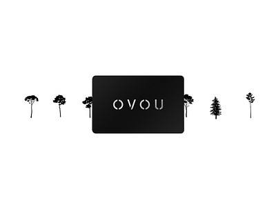 OVOU and Eco black digital eco ecofriendly elegant minimalism minimalistic ovou plastic save contact savetrees share contact smartcard tree trees ui virtual card web