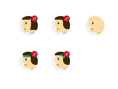 Man & Woman icons, avatar for Powerdot app