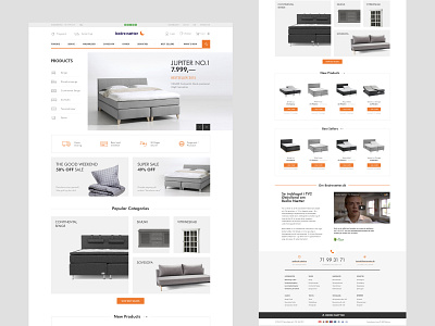 Homepage design for Bedre Nætter website / Magento 2