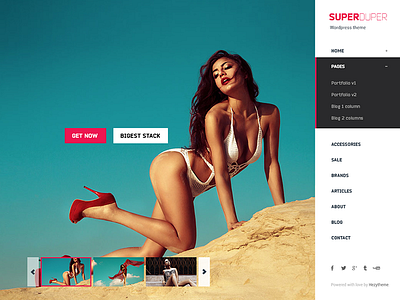 Super Duper, amazing big theme (150 psd) 150psd blog duper flat hezy hezytheme portfolio psd shop store super superduper