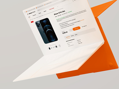 Product page design for NexusCellular website. Magento 2 store accessories canada carriers catalog cellular ecommerce logo magento magento2 nexuscellular orange phones product product list product page shop store ui ux web