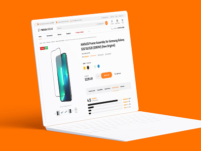Product page for NexusCellular website. Magento 2 accessories canada carriers catalog cellular ecommerce homepage logo magento magento2 nexuscellular orange parts phones product list shop store ui ux web