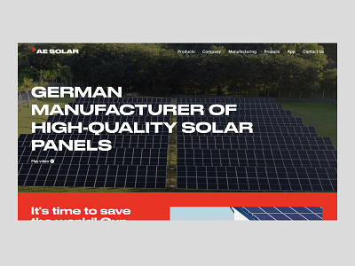 Website for AE Solar German Manufacturer Of Solar Panels