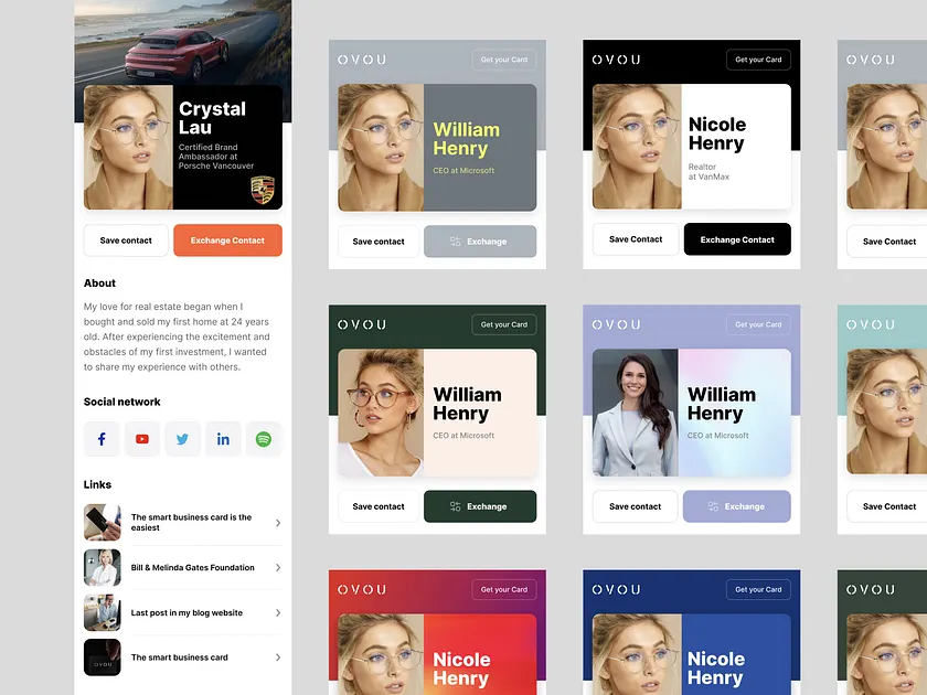 Profile Card designs, themes, templates and downloadable graphic ...