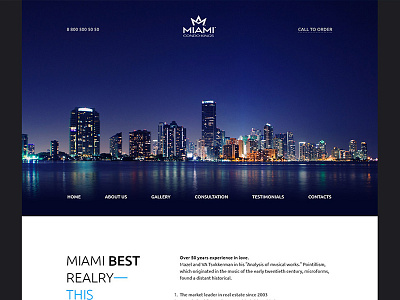 Miami clean download flat free hezy landing minimal psd style template ui ux