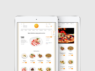 Delivery Template. Restaurant dishes. delivery dishes food hezy hezytheme psd restaurant template web website white yum