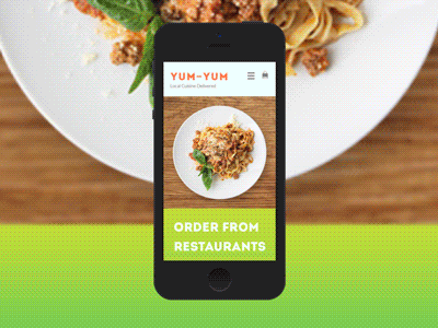 Yum-Yum Restaurant PSD Template cafe delivery dishes food ordering psd restaurant site template