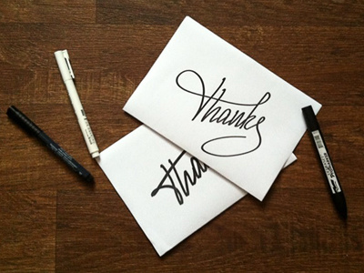 Thanks design draft hand handlettering hezy lettering letters marker sketch thanks type typography