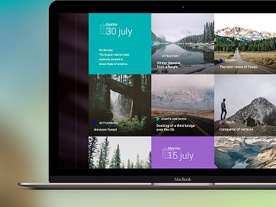 7 Miles - Travel Template blog calendar gallery psd template theme tour travel web