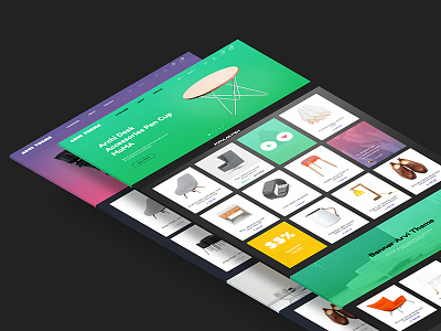 Arvi (PSD + HTML) arvi blog freebie gradient html hz portfolio shop store template theme web