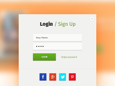 Day 005 — Popup Login daily100 day005 input login popup shadow sign up ui ux