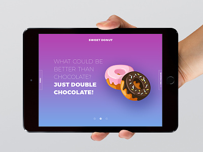 Day 010 — Sweet Donut Slider bright daily100 day010 donut gradient site slider sweet ui ux web