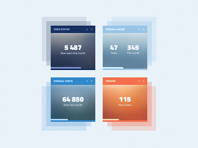 Day 026 — Statistics daily100 dailyui dashboard day026 free freebie gradient shadow statistics ui ux window