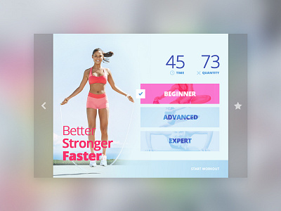 Day 035 — Workout daily100 dailyui day010 free freebie health healthcare sport ui ux workout