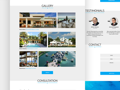 Miami Landing Page clean download flat free hezy landing minimal psd style template ui ux